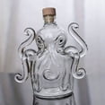 thumbnail image 1 of Octopus Shaped Whiskey Decanter Bottle - High Borosilicate Glass Lead-Free Design, Cork Stopper for Spirits & Oil, Novelty Home Bar Gift, 1 of 6