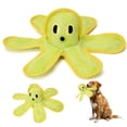 thumbnail image 1 of BRONZY Octopus Shark Dog Toy for Aggressive Chewers - Interactive Squeaky Chew Toy Yellow, 1 of 7