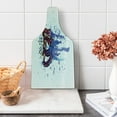 thumbnail image 1 of Octopus Ship Cutting Board, Watercolor Splash Tentacles with a Ship Deep Sea Animal Fish Print, Decorative Tempered Glass Cutting and Serving Board, in 3 Sizes, by Ambesonne, 1 of 2
