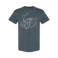 thumbnail image 1 of Octopus Silhouette Design T-Shirt Men -Image by Shutterstock, Male Large, 1 of 2