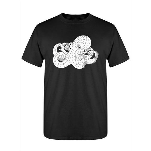 Octopus Sketch Design T-Shirt Women -Image by Shutterstock, Female Large