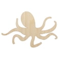 thumbnail image 1 of Octopus Solid Wood Shape Unfinished Piece Cutout Craft DIY Projects - 4.70 Inch Size - 1/4 Inch Thick, 1 of 7