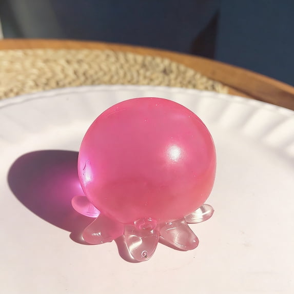 Octopus Squeeze, Slow Rising Squishy Cartoon Sensory for Anxiety Relief, Fun Easter and Valentines Day Gifts and Adults Pink