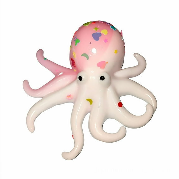 Octopus Squeeze Stress Reliever – Perfect Party & Gift, Soft Slow Rising Sea Animal Sensory Fidget for Desk (Random Color)