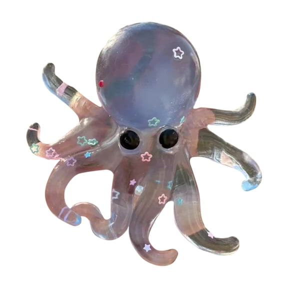 Octopus Squishy Toys, Slow Rising Jelly Sensory Sea Animal with Stretchy Tentacles, Stress Relief Squeeze Toys Anxiety Fidget for Adults, Decompression Squishy Desk Beach Home Party Gift，Light Blue