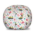 thumbnail image 1 of Octopus Storage Toy Bag Chair, Summer Style Pattern with Steamboat Octopus Anchor Sea Starfish Seashells, Stuffed Animal Organizer Washable Bag, Small Size, Multicolor, by Ambesonne, 1 of 3