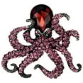 thumbnail image 1 of Octopus Stretch Rings for Women Fit Finger Size 6.5 to 9 Rhinestone Silk Scarf Holders, 1 of 5