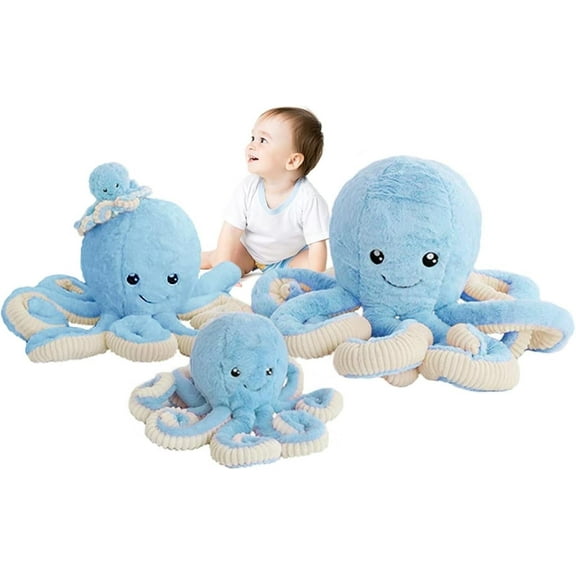 Octopus Stuffed Animals, Giant Octopus Plush Doll Play Toys for Kids Girls Boys Adults Birthday Xmas Halloween Present Stuffed Sea Animals Plushie, 7/16/24/32 Inches, 5 Colors