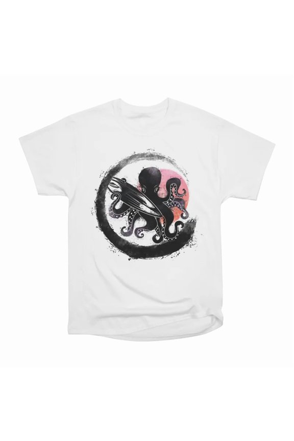 Octopus Surfer T-Shirt Tee Gift For Him Merch For Her Apparel For Friend