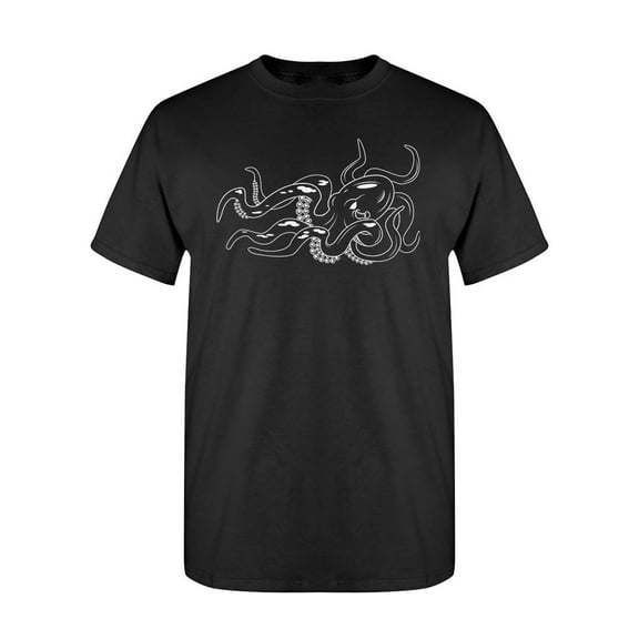 Octopus Swimming Underwater T-Shirt Men -Image by Shutterstock, Male x-Large