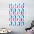 thumbnail image 1 of Octopus Tapestry, Cute Cartoon Marine Animals with Various Colors Heart Shapes Love Themed Image, Wall Hanging for Bedroom Living Room Dorm Decor, 40W X 60L Inches, Lilac Pink Blue, by Ambesonne, 1 of 5