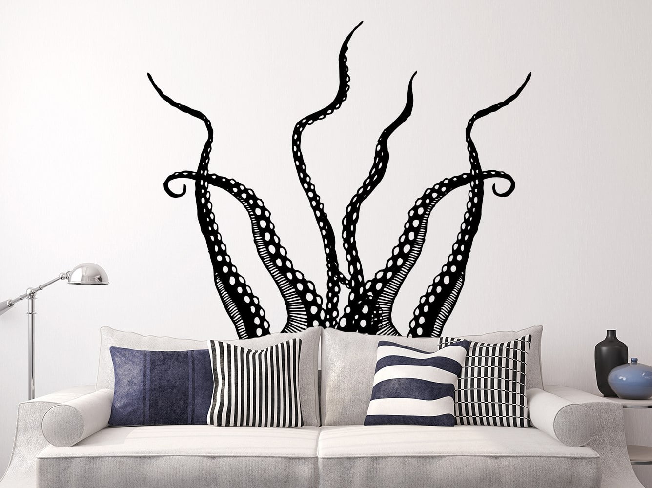 Octopus Tentacles Wall Decals Bedroom Bathroom Kraken Decal Vinyl Sticker