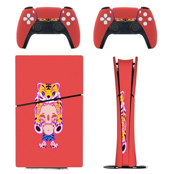 Octopus Tiger PS5/PS5 Slim Digital Disc Skin Sticker For Console And Controller Skins
