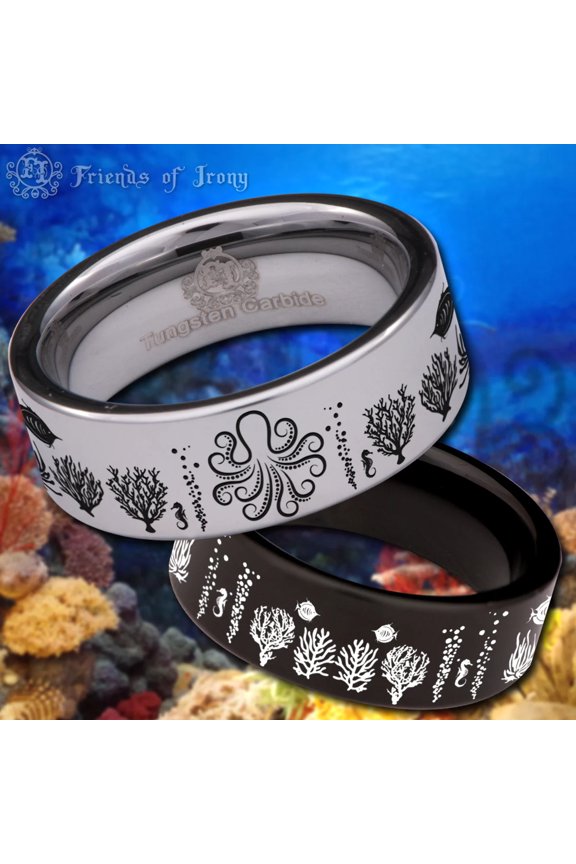 Octopus Tungsten Carbide Ring