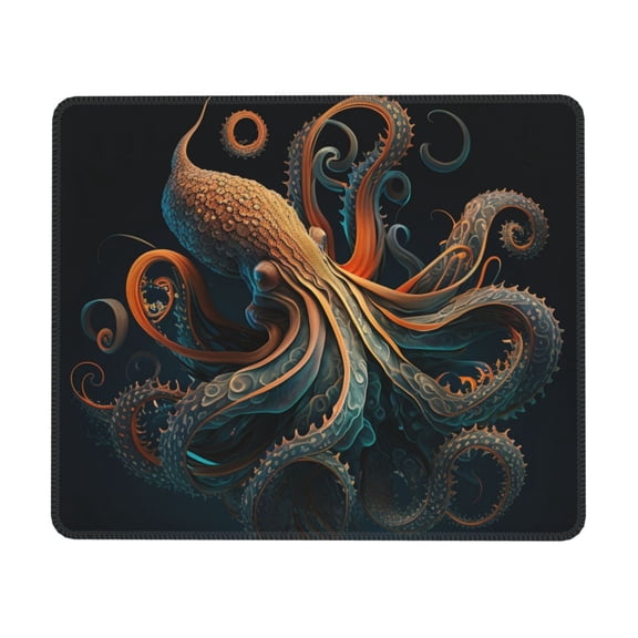 Octopus Twisted Tentacles Art Mouse Pad Non-Slip Rubber Gaming Mousepad Rectangle for Computers Laptop 10 x 12 inch