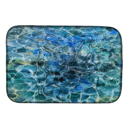 Octopus Under water Dish Drying Mat