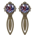 thumbnail image 1 of Octopus Vintage Copper-Colored Lace Bookmarks: Stainless Steel Reading Accessories for Book Lovers - Set of 2, 1 of 5