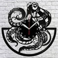 thumbnail image 1 of Octopus Vinyl Record Wall Clock Fan Art Home Decor Vintage Wall Art The Best Gifts for Football Fans, 1 of 7