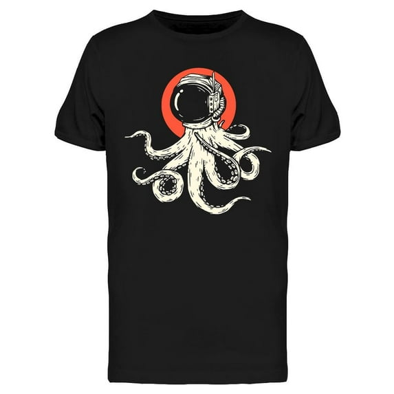 Octopus With Astronaut Helmet T-Shirt Men -Image by Shutterstock, Male Large