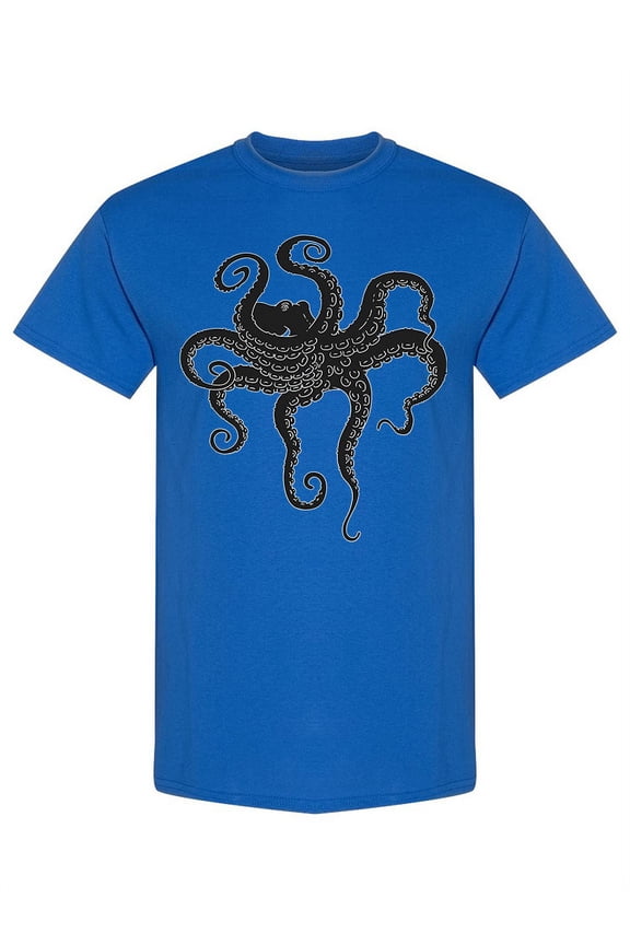 Octopus With Big Tentacles T-Shirt Men -Image by Shutterstock, Male Medium