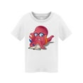 thumbnail image 1 of Octopus With Glasses Studying T-Shirt Toddler -Image by Shutterstock,  3 Toddler, 1 of 2