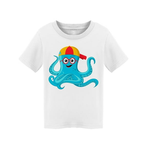Octopus With Hat And Glasses T-Shirt Toddler -Image by Shutterstock, 2 Toddler