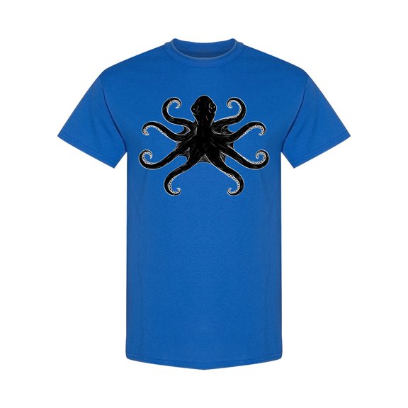Octopus With Symmetric Tentacles T-Shirt Men -Image by Shutterstock, Male 3X-Large