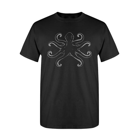 Octopus With Symmetric Tentacles T-Shirt Men -Image by Shutterstock, Male Medium