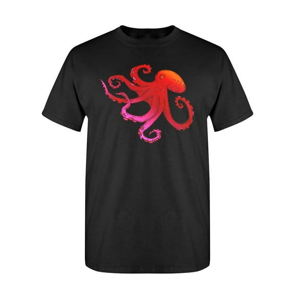 Octopus With Tentacles T-Shirt Men -Image by Shutterstock, Male x-Large