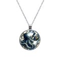 thumbnail image 1 of Octopus Women's Glass Circular Pendant Necklaces, 1 of 5