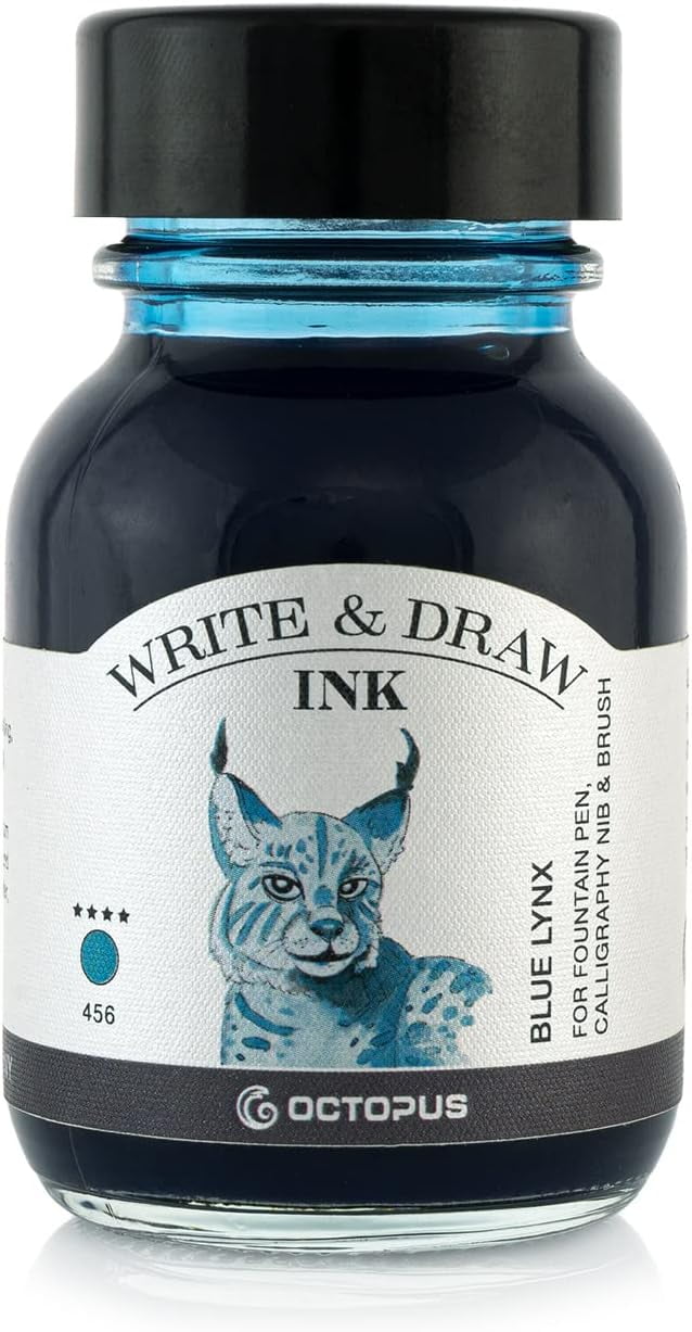 Octopus Write and Draw Ink 456 Blue Lynx, Waterproof Writing & Drawing ...