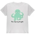 thumbnail image 1 of Octopus You Octopi My Thoughts Occupy Cute Pun Youth T Shirt White YLG, 1 of 1