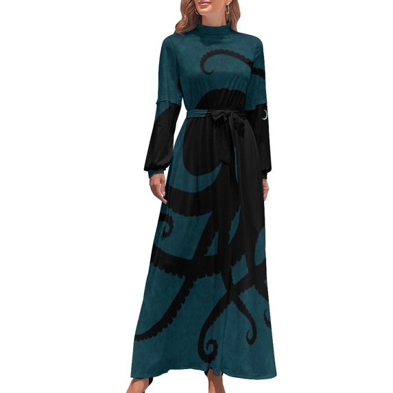 Octopus by Amber Marine ? 2015 Long Dress party dresses woman dress women summer