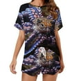 thumbnail image 1 of Octopus in The Mysterious Ocean 2 Pack Women’s Pajama Set Print Sleepwear And Shorts Y2k Loungewear Sets S-5XL, 1 of 7