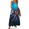 thumbnail image 1 of Octopus in The Mysterious Ocean Fine Art Sleeveless Dress Summer Dress Woman 2025, 1 of 6
