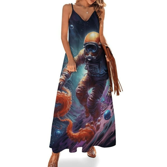 Octopus in The Mysterious Ocean Sleeveless Dress Women's Luxury Party Dress Birthday Dresses for Women