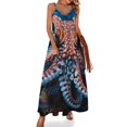 thumbnail image 1 of Octopus in The Mysterious Ocean Sleeveless Dress Women's Luxury Party Dress Birthday Dresses for Women, 1 of 7
