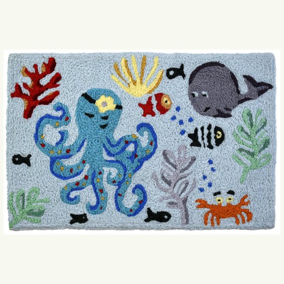 Octopus's Garden Jellybean Accent Washable Rug 20" x 30" JB-DBY006