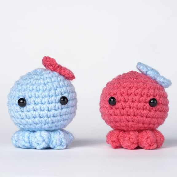Wizardi Amigurumi DIY Crochet Kit - Octopuses F07N8-M47