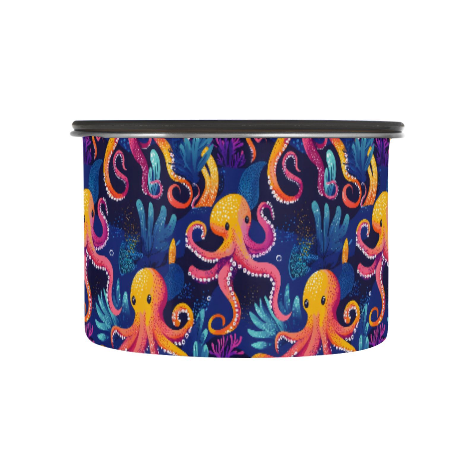 Octopuses Seaweed Airtight Coffee Bean Canister 17oz Food Storage ...