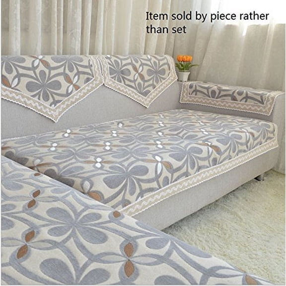 Octorose ® Chenille Lace Sectional Sofa Throw Covers Furniture Protector Sold By Piece Rather Than Set