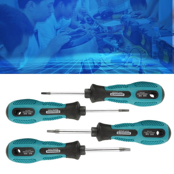 Octpeak 4pcs Triangle Screwdriver Set Precision with Magnetic Multifunctional Hand Tool