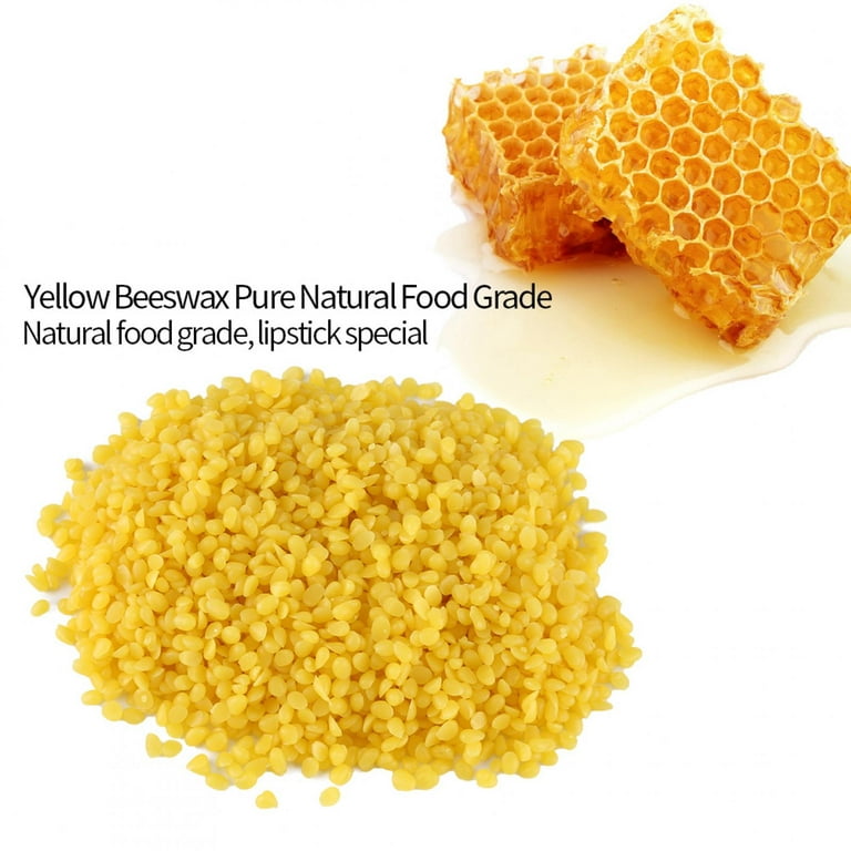 Octpeak 50g Yellow Food Grade Pure Natural Beeswax Cosmetics Materials for  Handmade Making,Cosmetics Material, Natural Beeswax