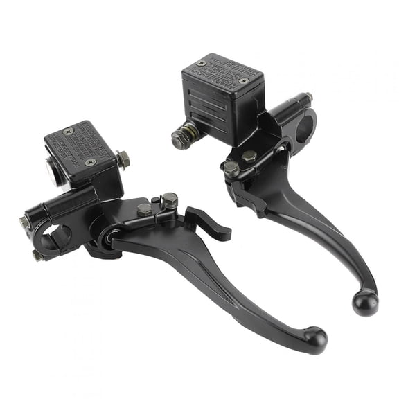 Octpeak 7/8" Left / Right Hydraulic Brake Master Cylinder, Clutch Brake Handle Levers Perch With Handle Parking Lock For 150cc 250cc ATV GY6 Motorcycle