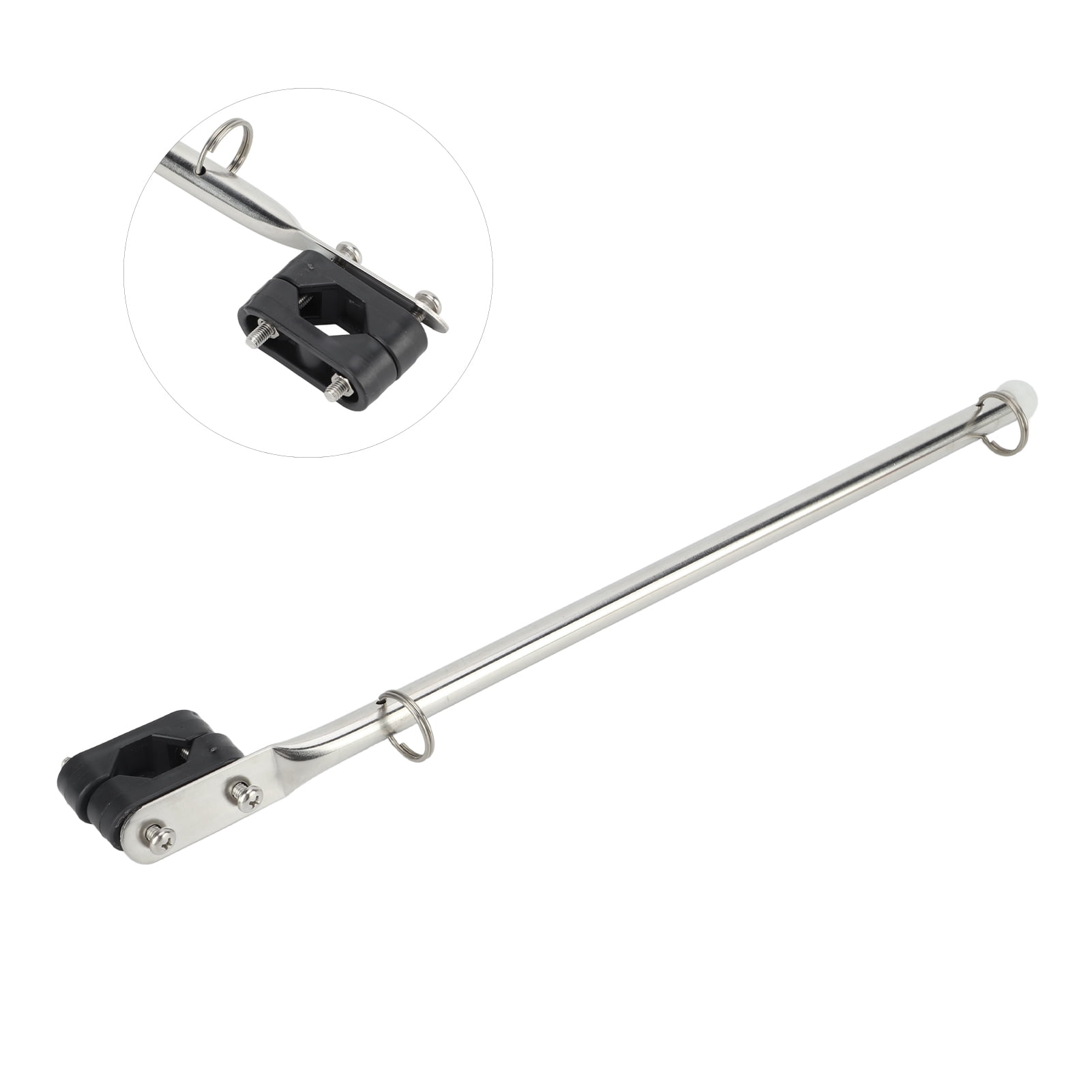 Octpeak Boat Flag Holder,Marine Flag Pole,390mm/15.35in Marine Rail