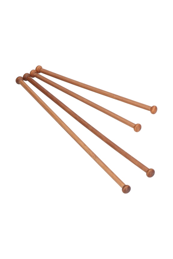 Hanging Rod Home Decor Firm Wood Decoration, Set of 4, 09 inch
