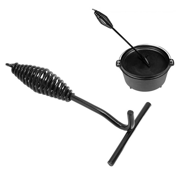 Octpeak Pot Accessories,19.5cm Dutch Oven Lid Lifter Cast Iron Dutch Oven Lid Lifter With Spiral Handle For Outdoor Camping Hiking,Lid Lifter For Dutch Oven