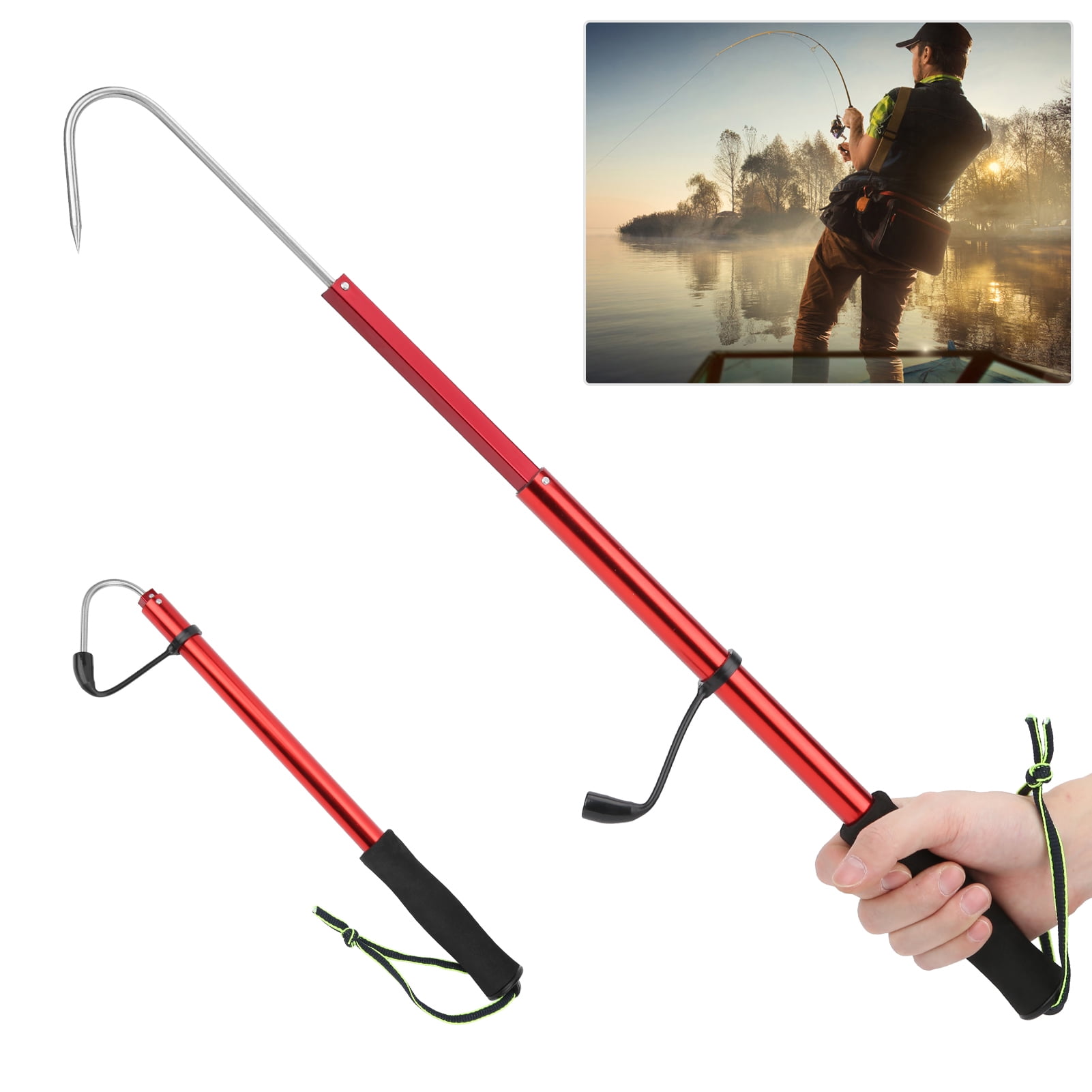 Portable Foldable Hook Removers For Fishing With Telescopic Sea Gaff Grip  And Stainless Steel Lip Spear Gripper Professional Tackle Accessory 230113  From Yujia09, $28.21