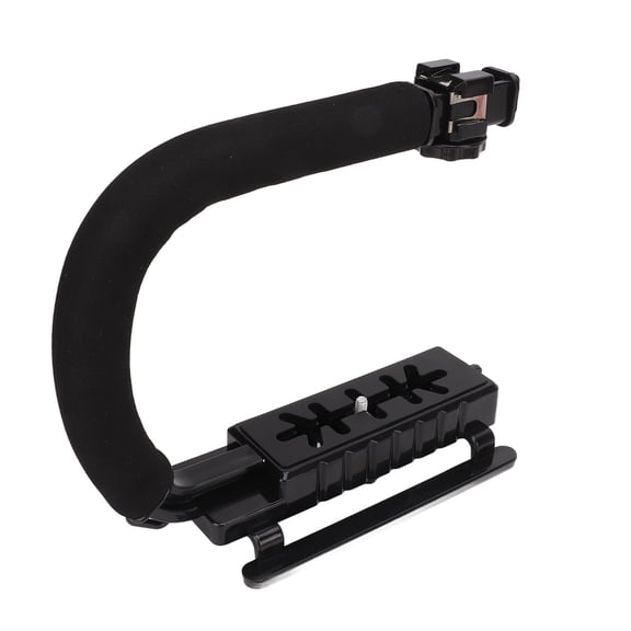Octpeak U C Shape Video Action Stabilizing Handle Grip ABS Sponge Black Handheld Photography Accoessory For Micro Movies,Video Action Stabilizing Handle Grip,Handheld Camera Stabilizer