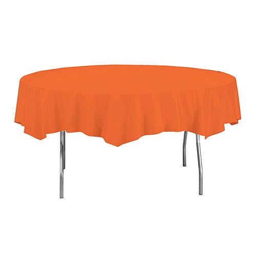 Octy-Round Paper Table Cover, 82-Inch